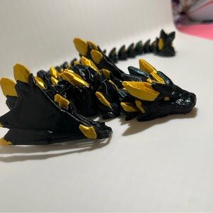 Jade and Gold 3D Printed Dragon